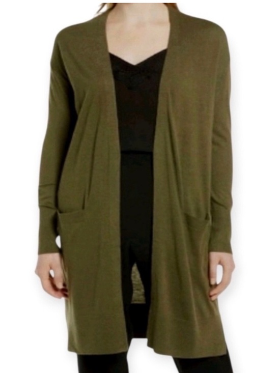 Halogen Sweaters - Halogen Nordstrom Dark Ponderosa Green Cardigan Duster Cashmere Blend